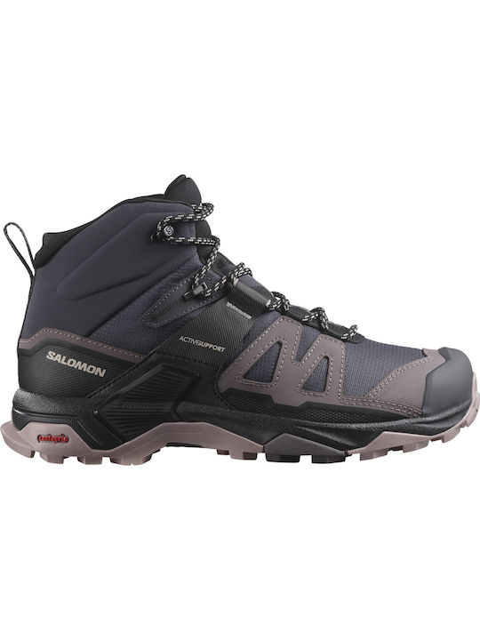 Salomon X Ultra 4 Mid GTX Women's Hiking Boots Waterproof with Gore-Tex Membrane Gray