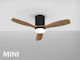 Siroco Ceiling Fan 107cm with Light Fixture Brown / Black