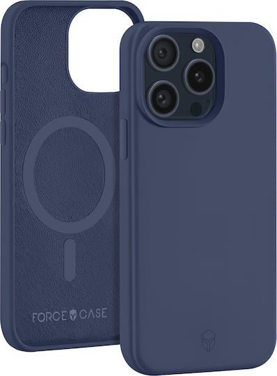 Force Case Magsafe Hülle iPhone 15 Pro Stoßfest Matt Dunkelblau