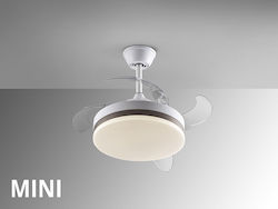 Vento Deckenventilator 35cm mit Leuchte Weiße