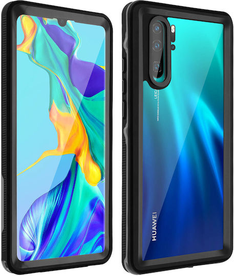 Carcasă de protecție Huawei P30 Pro Bi-material Impermeabilă 2m Protecție Ecran Negru