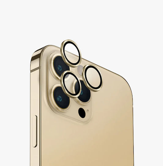 Προστασία Κάμερας Tempered Glass Χρυσό για το iPhone 13 Pro Max
