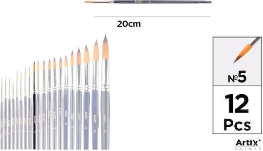 Професионална кръгла синтетична четка MP No.5 PP344-09