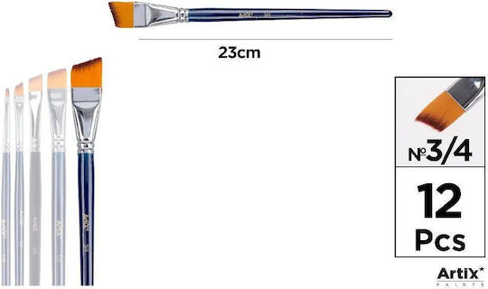 MP Professioneller Flacher Synthetikpinsel Nr. 3/4 PP342-05