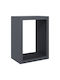 vidaXL Металик Рафт Съхранение на Дърва 60x40x80см Сив
