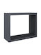 vidaXL Μεταλλικό Ράφι Αποθήκευσης Ξύλων 100x40x80cm Γκρι