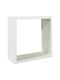 vidaXL Metallic Shelf Wood Storage 100x40x100cm White