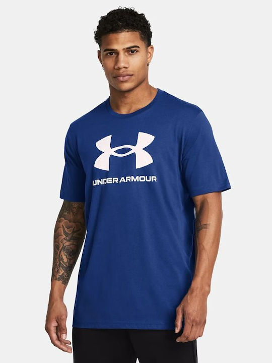 Under Armour Ανδρικό Αθλητικό T-shirt Κοντομάνικο Μπλε