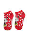 Disney Kids' Ankle Socks Red