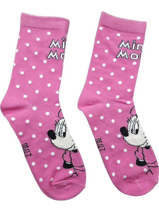 Disney Παιδικές Κάλτσες Minnie Pink