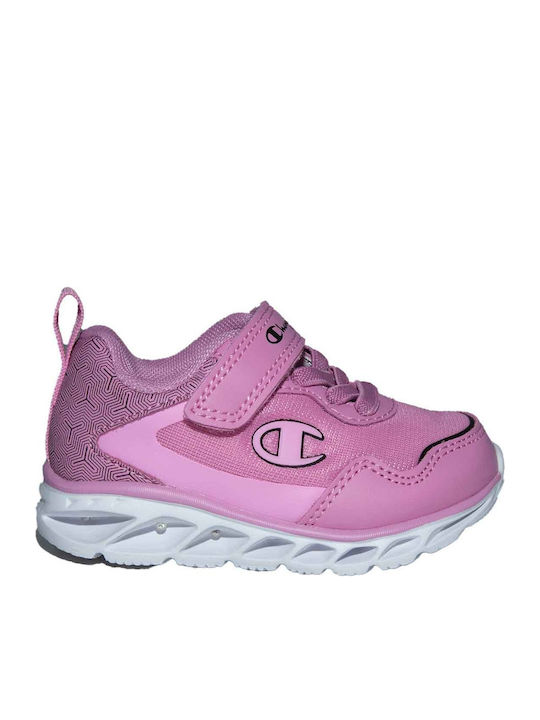 Champion Wave 2 Kids Sneakers with Scratch Pink