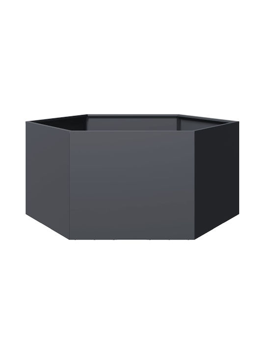 vidaXL Ζαρντινιέρα Μεταλλική Ανθρακί 104x90x45εκ.