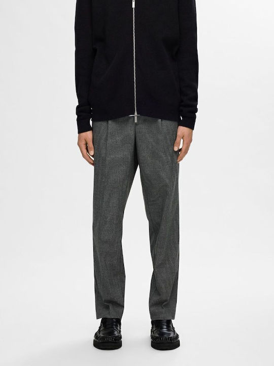 Selected Homme Trousers in Tapered Line Dark Grey