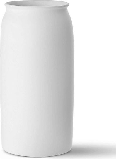 Aberto Design Dekorative Keramikvase Weiß Φ15xΥ33cm