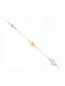 Ios Kids Bracelet from Gold 14K with Stones, Crown & Evil Eye