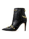 Women's Patent Leather Ankle Boots PATENT LEATHER BLACK