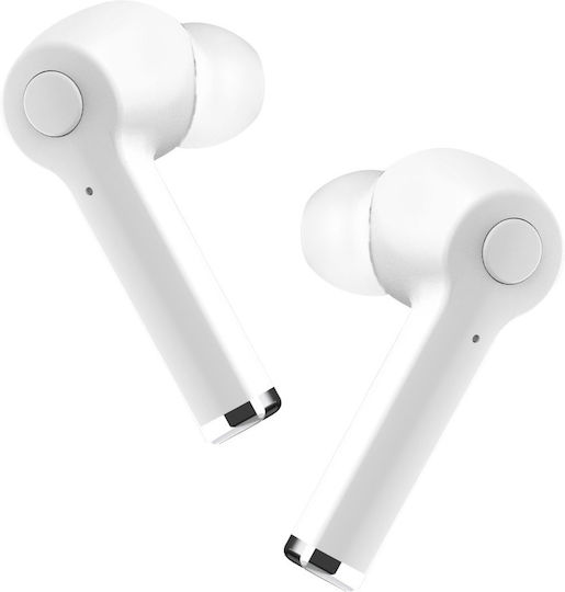 Setty TWS-SET-WH In-ear Bluetooth Handsfree Ακουστικά με Θήκη Φόρτισης Λευκά
