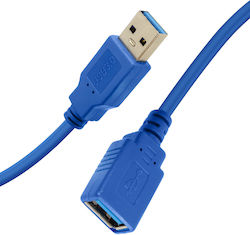 LinQ M3015B USB 3.0 USB-A мъжки към USB-A женски Син 1.5м LinQ M3015B USB 3.0 USB-A мъжки към USB-A женски Син 1.5м