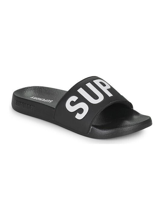 Superdry Vegan Core Pool Women's Slides Black