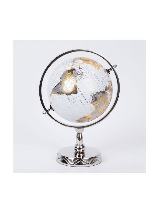 Υδρόγειος Σφαίρα Μεταλλική 752-19037 18x18x28cm Gold-white Estheti Home Μέταλλο Υδρόγειος Σφαίρα Μεταλλική 752-19037 18x18x28cm Gold-white Estheti Home Μέταλλο
