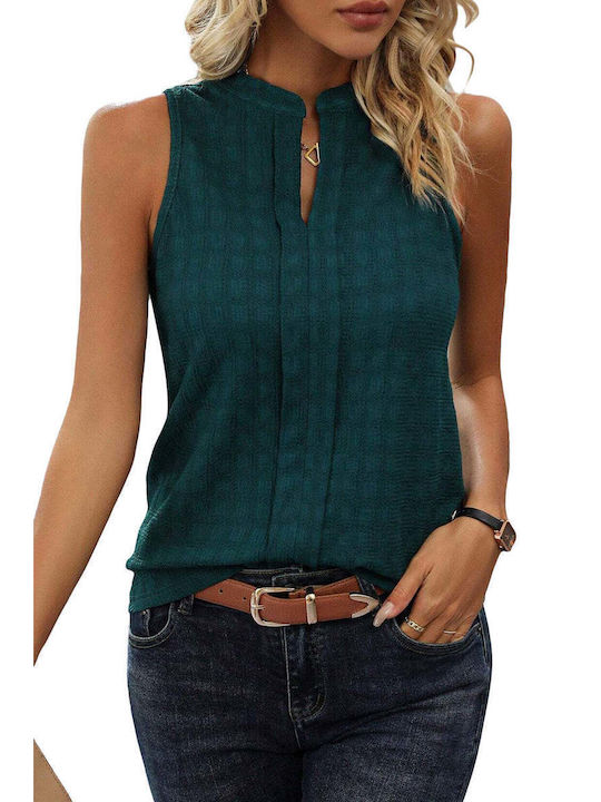 Amely Women's Blouse Sleeveless Green