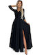 Maxi Dress for Wedding / Baptism Black