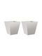 vidaXL Set 2 Jardiniere Metalice Gri deschis