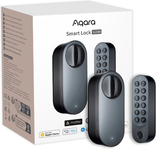 Aqara U200 Smart Retrofit Door Lock Matter Compatible Black