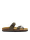 Bombay Мъжки сандали Nubuck Kaki