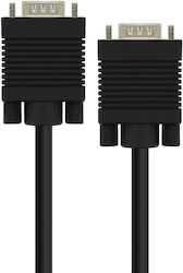 LinQ Cable VGA male - VGA male Μαύρο 3m (VGAMM-3M)