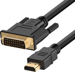 LinQ Cablu DVI-D - HDMI de sex masculin 1.5m Negru (A2090B)