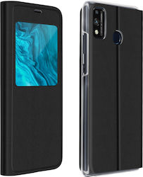 Husă Clear View Honor 9x Lite Ultra-subțire Negru Husă Clear View Honor 9x Lite Ultra-subțire Negru