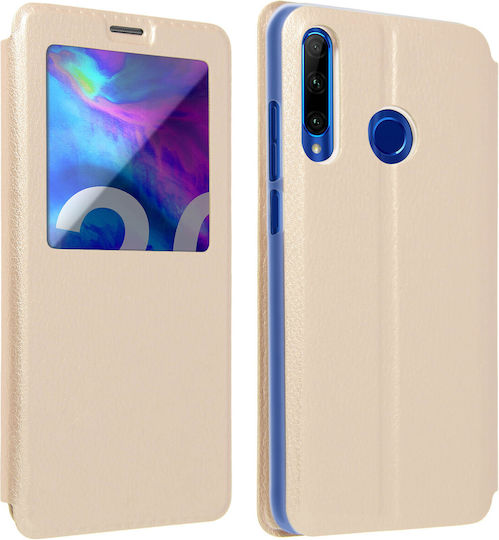 Clear View Case Honor 20 Lite 20e Ultra-thin Gold
