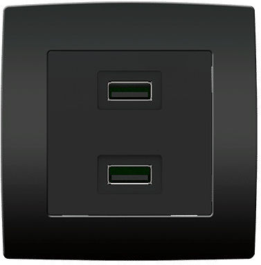 Elmark City Двойно Гнездо За Електрическа Мрежа RJ45 С Рамка 193751