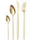 Tanto Cutlery Set Stainless Gold 24pcs