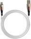 LinQ Плетен USB 2.0 Кабел USB-C Мъжки - USB-A Сребрист 1.2м TPC-9260