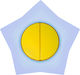 Metalka Vertieft Wandschalter Beleuchtung Zwei-Wege ohne Rahmen Yellow / Blue