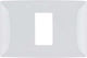 Elmark Lecce Switch Frame 1 Position in White C...
