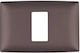Elmark Lecce Switch Frame 1 Position in Gray Co...