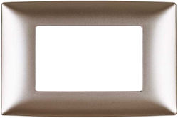 Elmark Lecce Schalterrahmen 3-fach in Gold Farb...