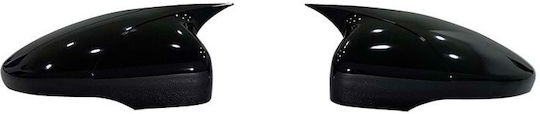 Capace Oglinzi Compatibile Vw Golf 8 2020-> Negru Lucios Stil Batman