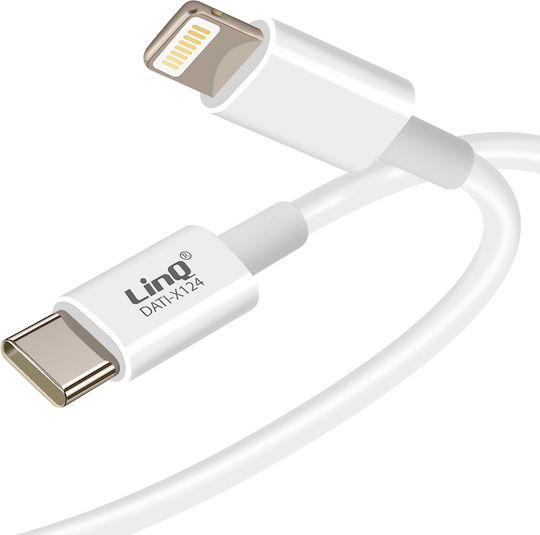 LinQ USB-C to Lightning Cable 20W Λευκό 1m (DATI-X124)