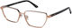 Guess Femei Metalic Rame Ochelari Rose Gold GU5...