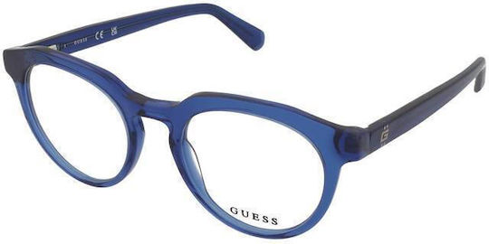Guess Femei Plastic Rame Ochelari Albastru GU50134 090