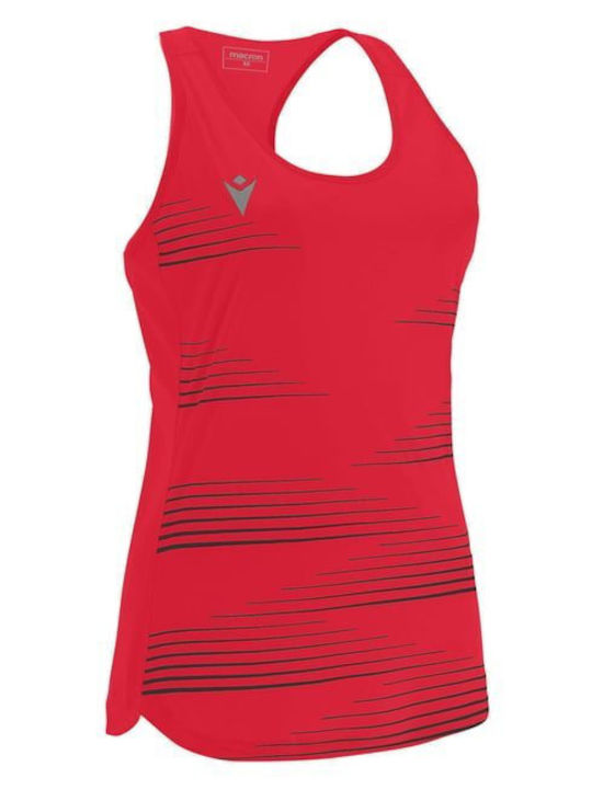 Macron Singlet pentru Femei Bluză Red/Black