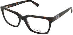 Guess Femei Plastic Rame Ochelari Maro Broască țestoasă GU50132 052