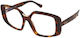 Max Mara Women's Acetate Brown Tortoise Prescri...