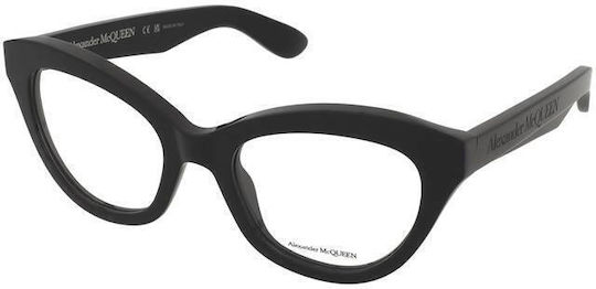 Alexander McQueen Γυναικείος Κοκκάλινος Σκελετός Cat Eye Μαύρος AM0395O-001