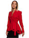 MOE Long Women's Blazer Red