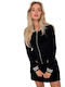 MOE Women's Velvet Cardigan Black